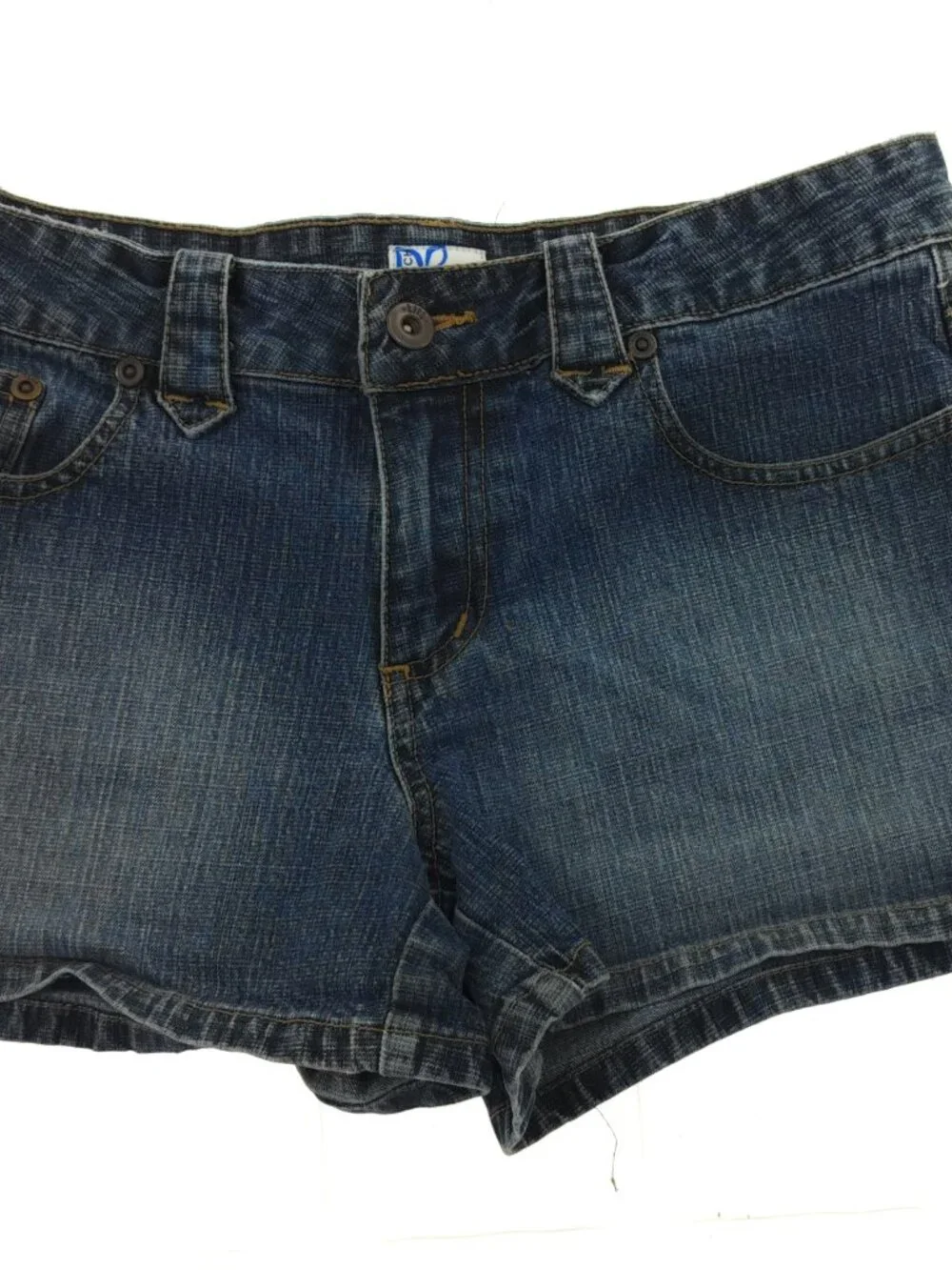 Tilt Y2K Low Rise Denim Shorts Size 5 Grommet Star